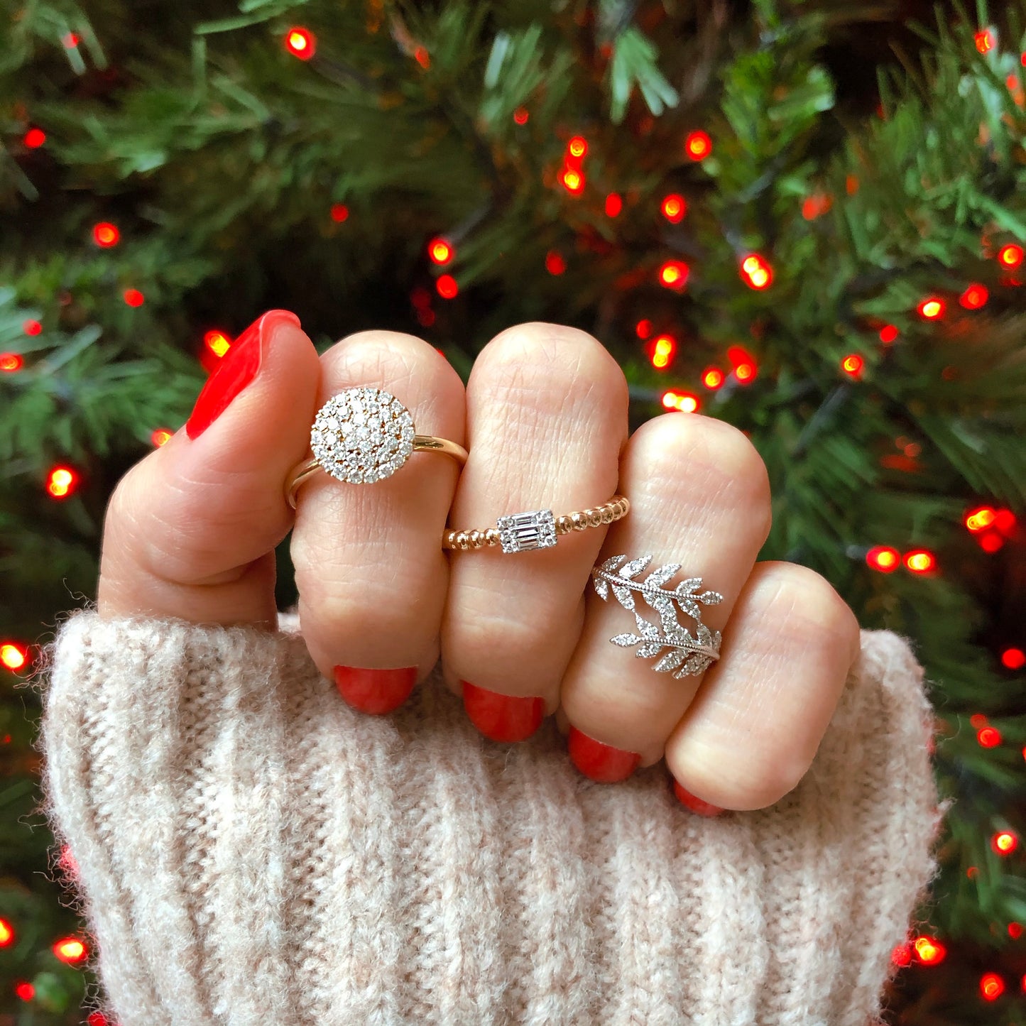 Yellow Gold Dainty Baguette Ring
