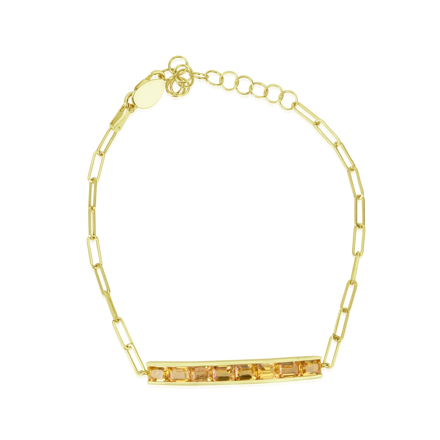 Yellow Gold Yellow Sapphire Bracelet