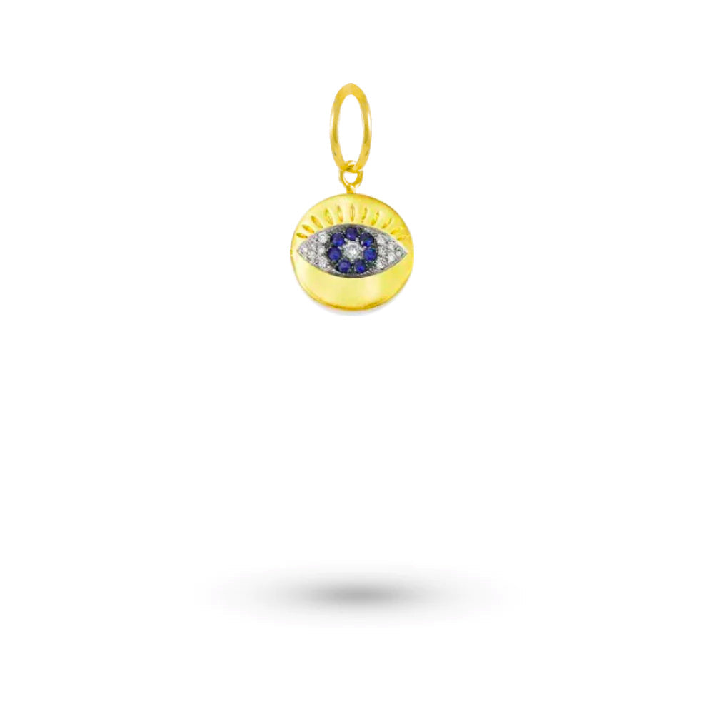 Yellow Gold Eye Charm