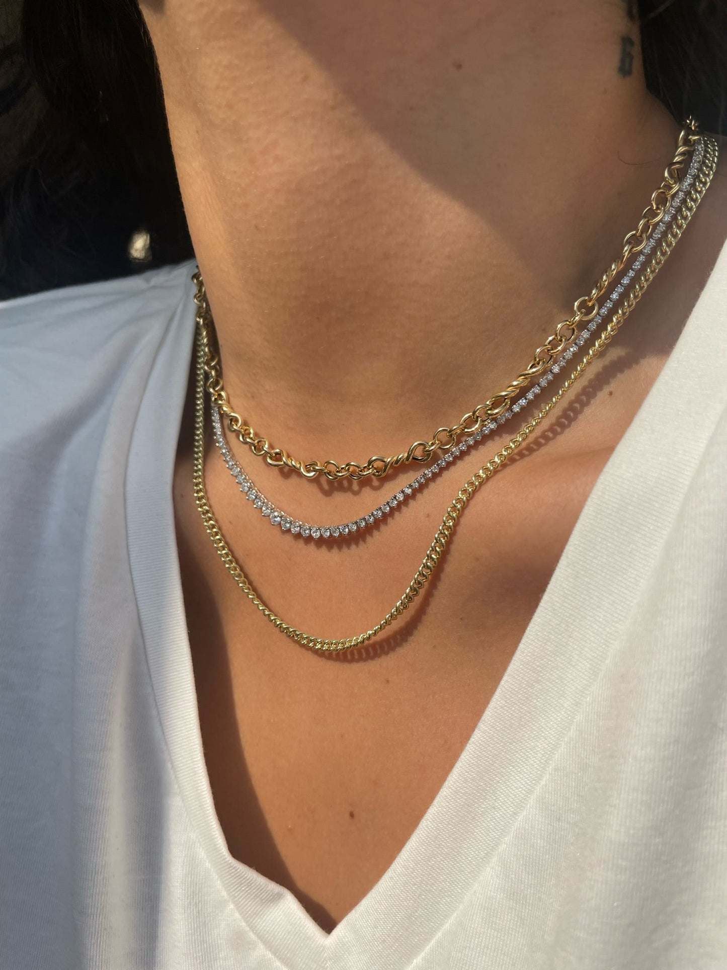 Chunky Mix Link Necklace | The Drop 17