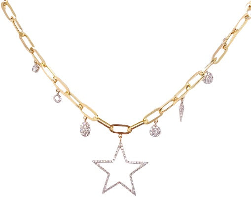 Chunky Star Charm Necklace