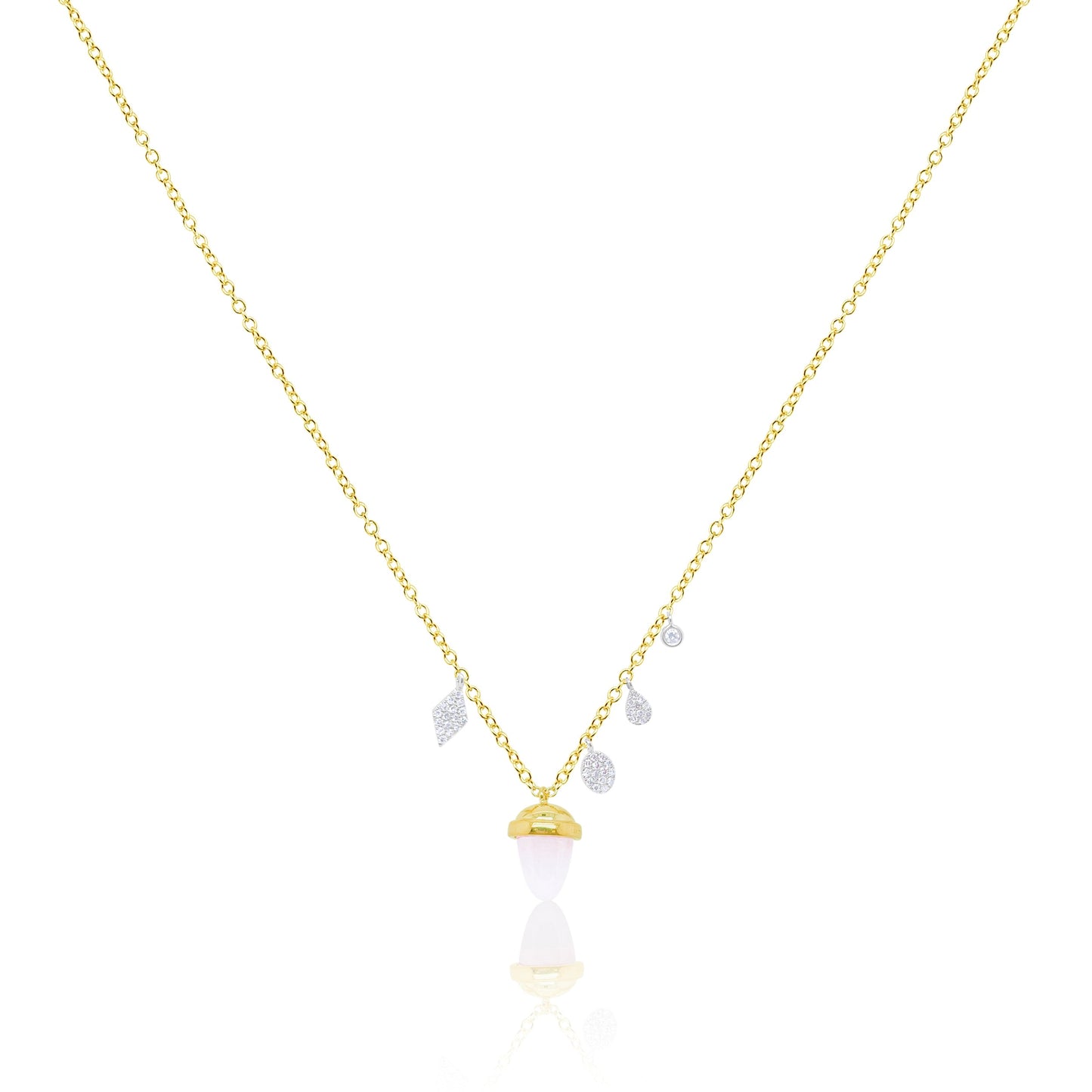 Yellow Gold Acorn Necklace