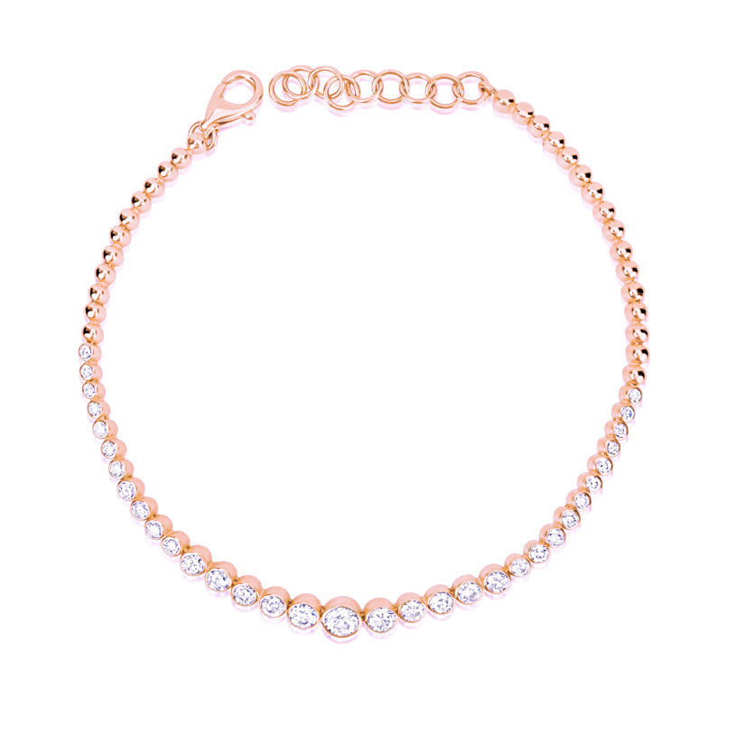 Graduated Bezel Set Tennis Bracelet ONLINE EXCLUSIVE