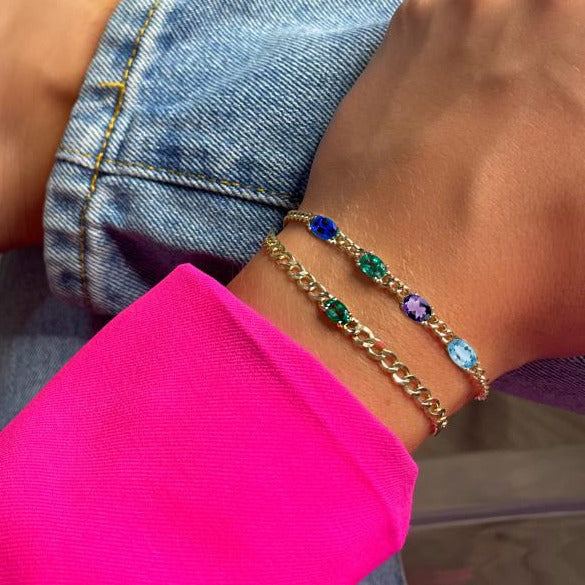 The Birthstone Collection | 4 stone bracelet