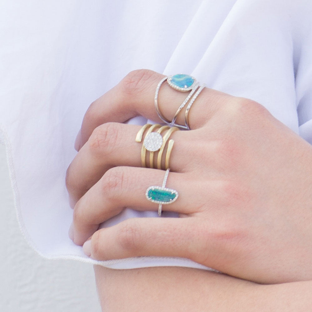 opal diamond ring