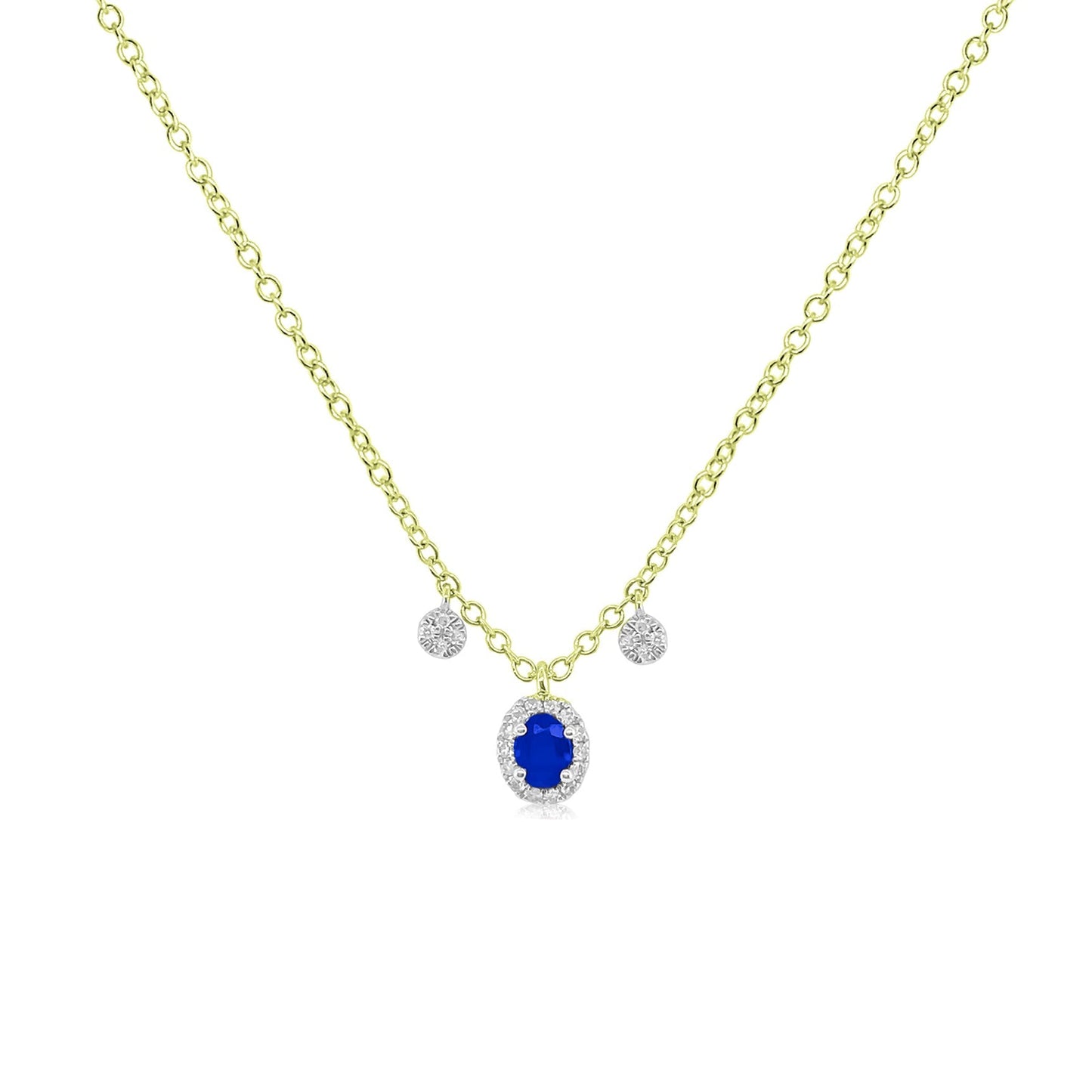 White Gold Gold Opal Diamond Necklace