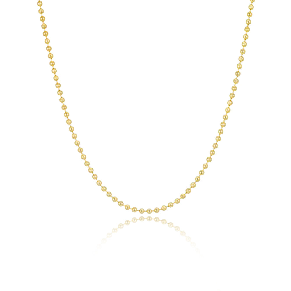 Yellow Gold Spot Chain Necklace