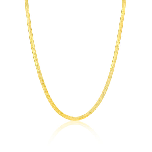 Etoielle Yellow Gold Tone Snake Chain Necklace