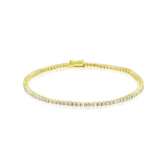 Meira T Yellow Gold Tennis Bracelet