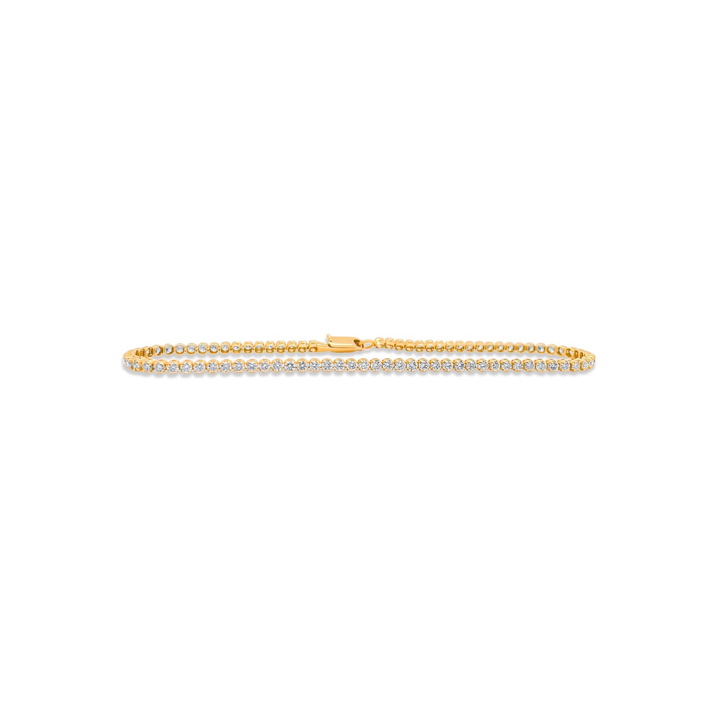 Yellow Gold Diamond Tennis Bracelet