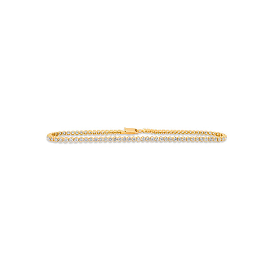 Yellow Gold Diamond Tennis Bracelet
