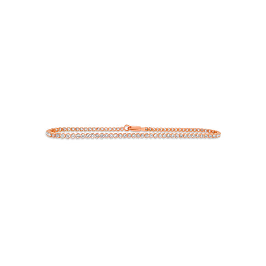 Rose Gold Diamond Tennis Bracelet