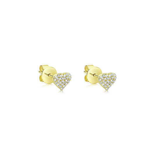 White gold diamond stud earrings