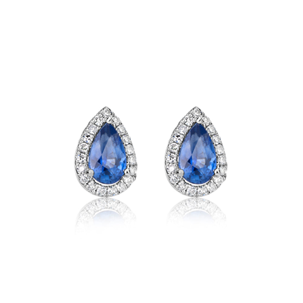 Blue Sapphire Diamond Studs (online exclusive)