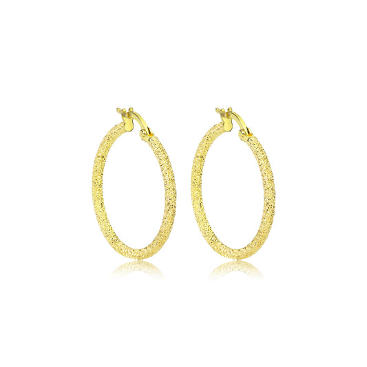 Frosted Medium 25mm Hoops