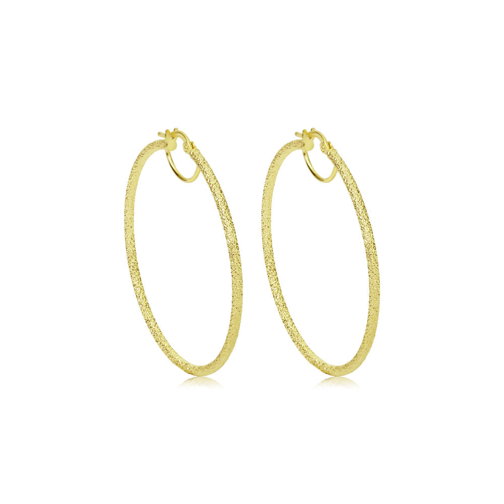 Frosted Large 2 inch Hoops