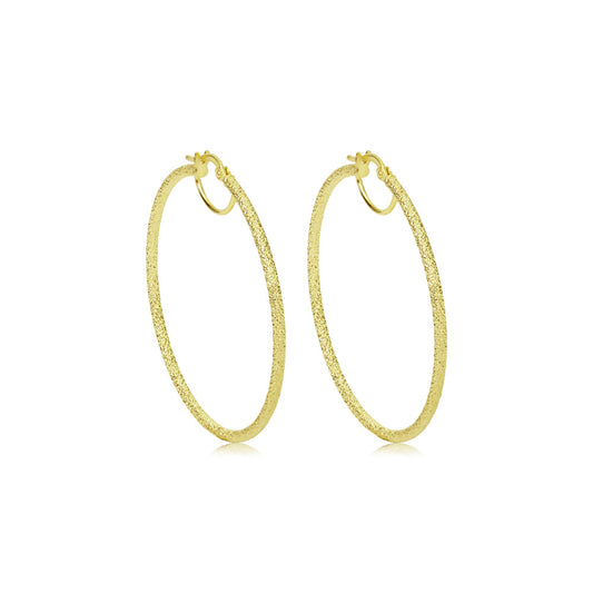 Frosted Large 2 inch Hoops