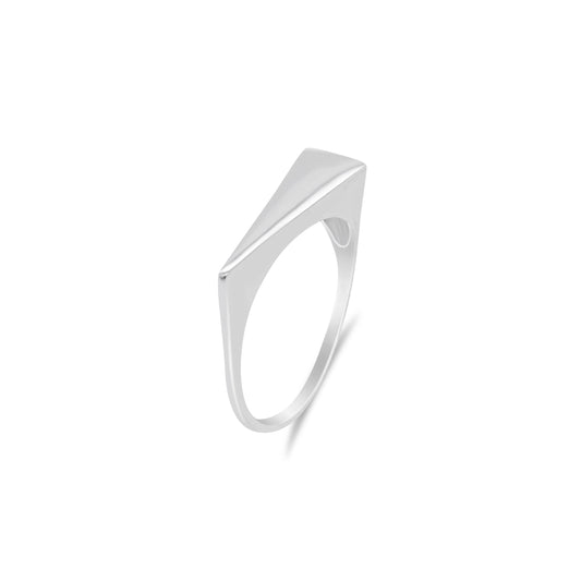 White Gold Asymmetric Ring | The Drop 17