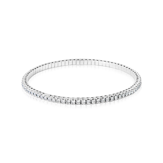 stretch diamond tennis bracelet