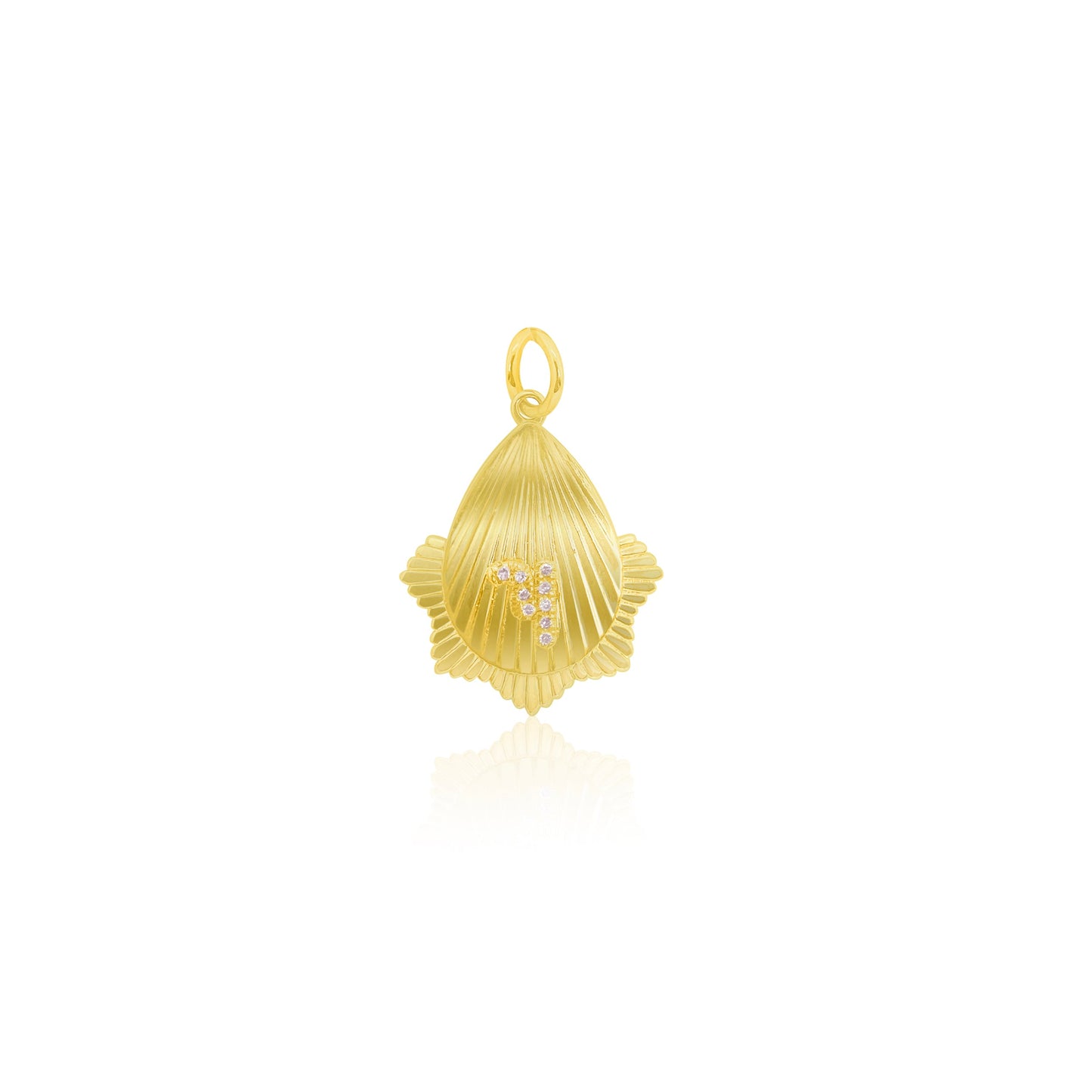 Yellow Gold Diamond Sunrays Pendant