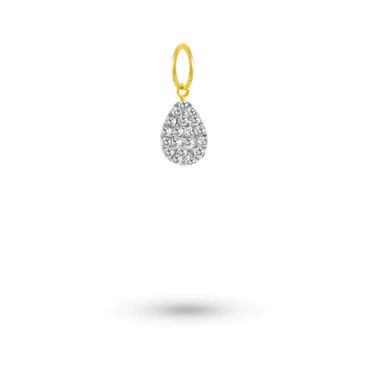 Diamond Pear Charm