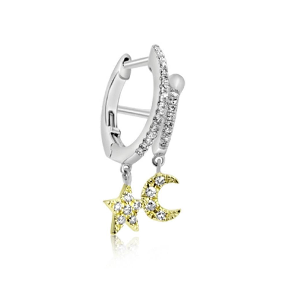 Sisterly Style Moon & Star Illusion Huggie | Online Exclusive