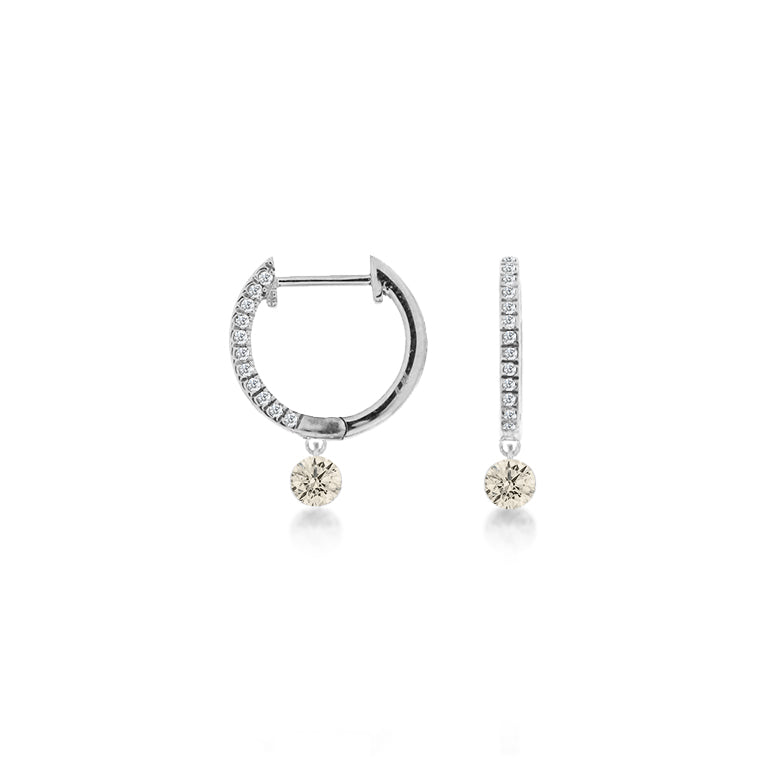 Drilled diamond Earrings