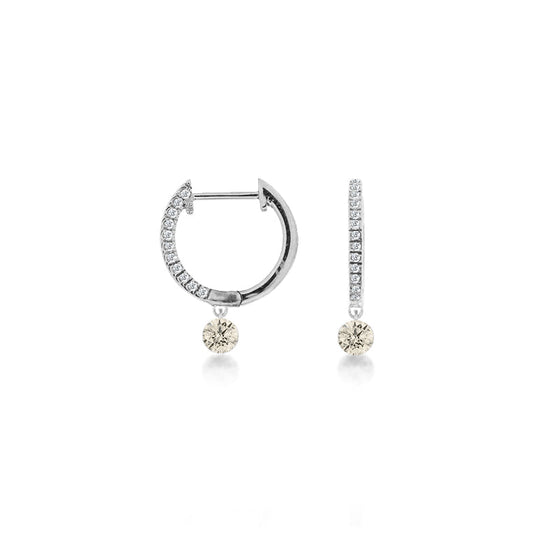 Drilled diamond Earrings