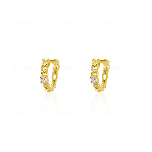 Yellow Gold Cuban Diamond Earrings *ONLINE EXCLUSIVE*