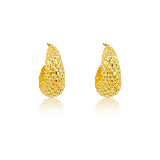 Yellow Gold Chunky Huggie Earrings *ONLINE EXCLUSIVE*