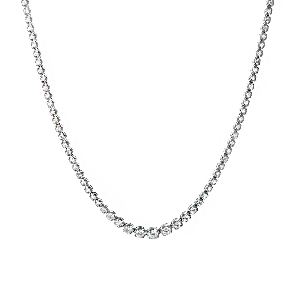 white gold 3 Carat Diamond Necklace