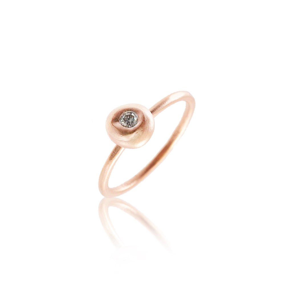 WHITE GOLD Gold Round Diamond Ring