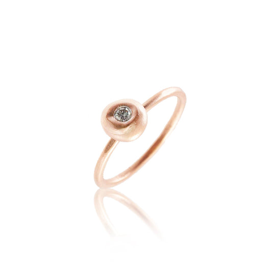 WHITE GOLD Gold Round Diamond Ring