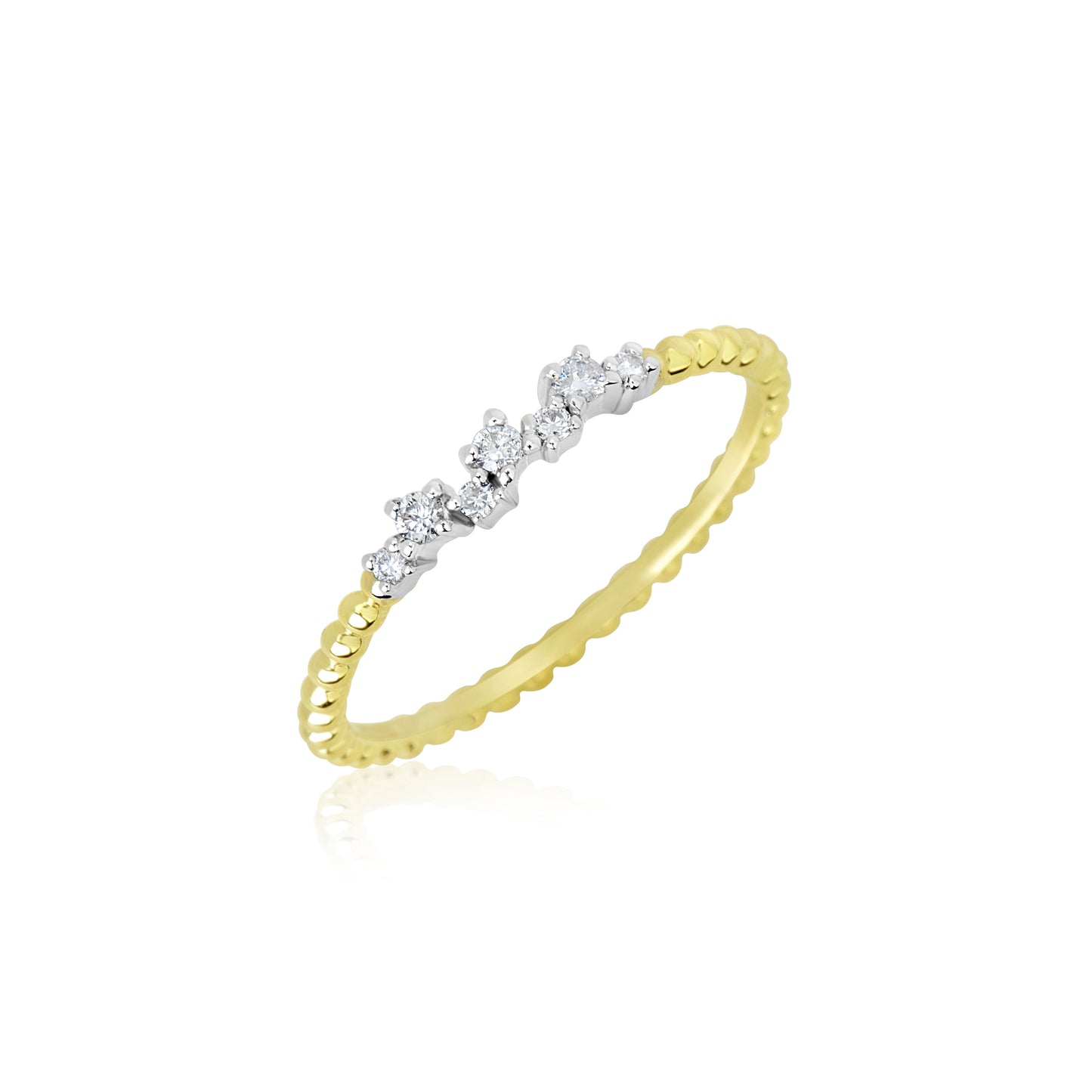 Dainty Diamond Cluster Ring