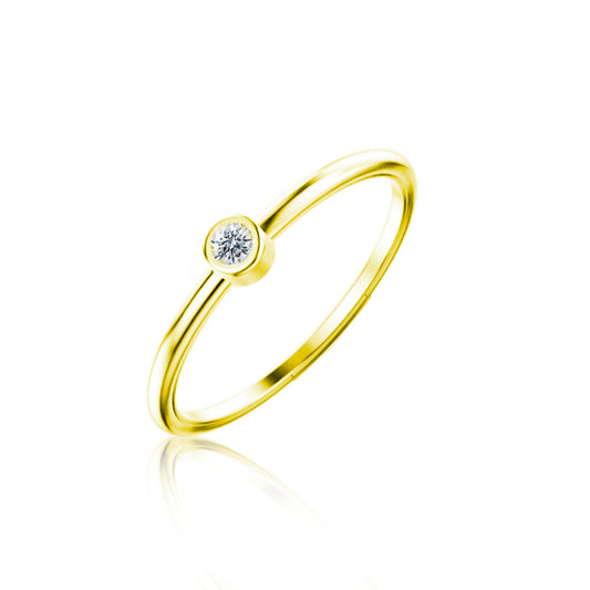The Drop 2 | Bezel Set Diamond Ring (online exclusive)