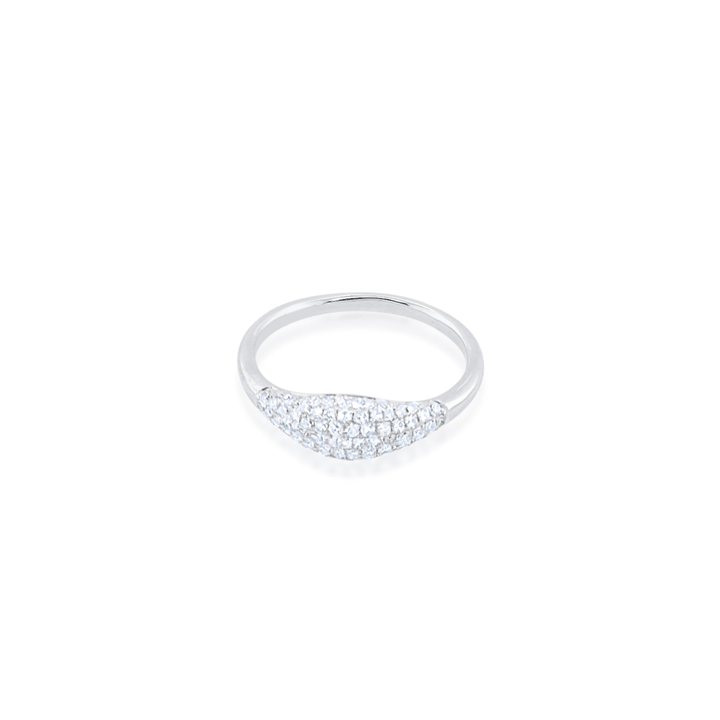 White Gold Diamond Cluster Ring