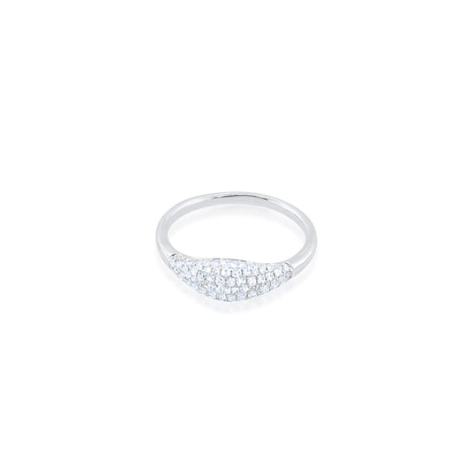 White Gold Diamond Cluster Ring