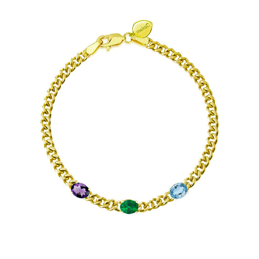 The Birthstone Collection | 3 stone bracelet