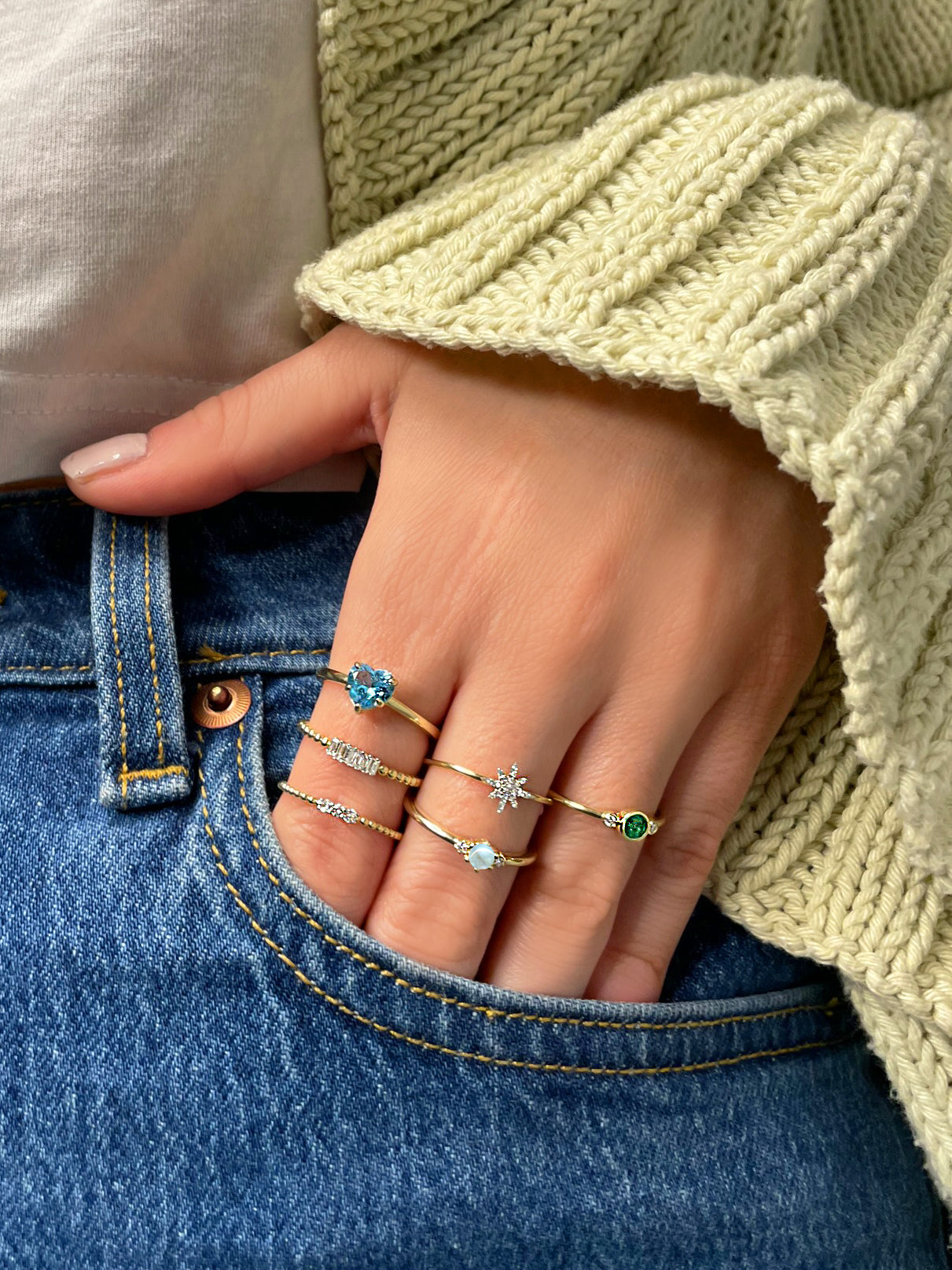 Yellow Gold Citrine Heart Ring