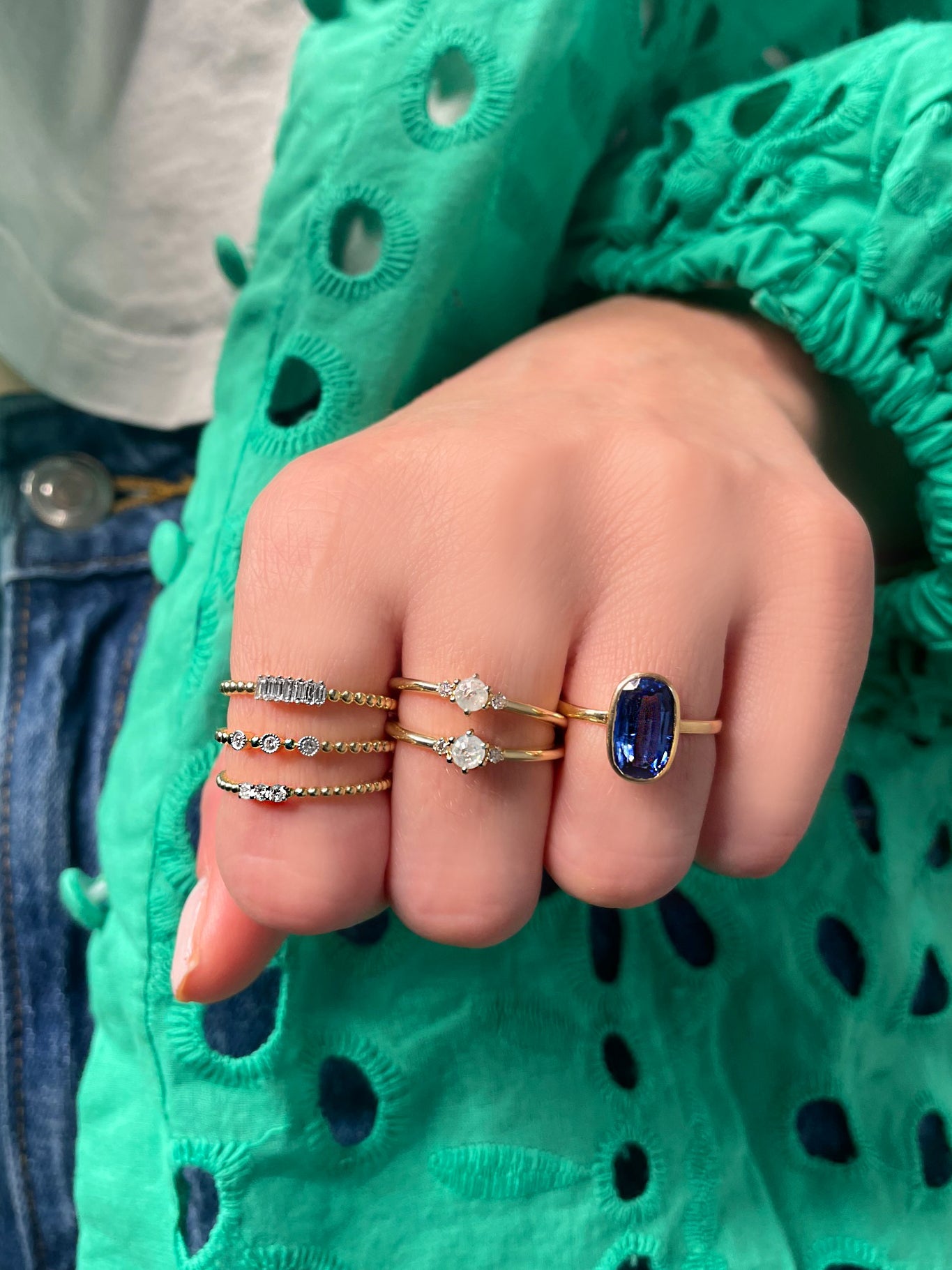 Delicate Baguette Diamond Ring