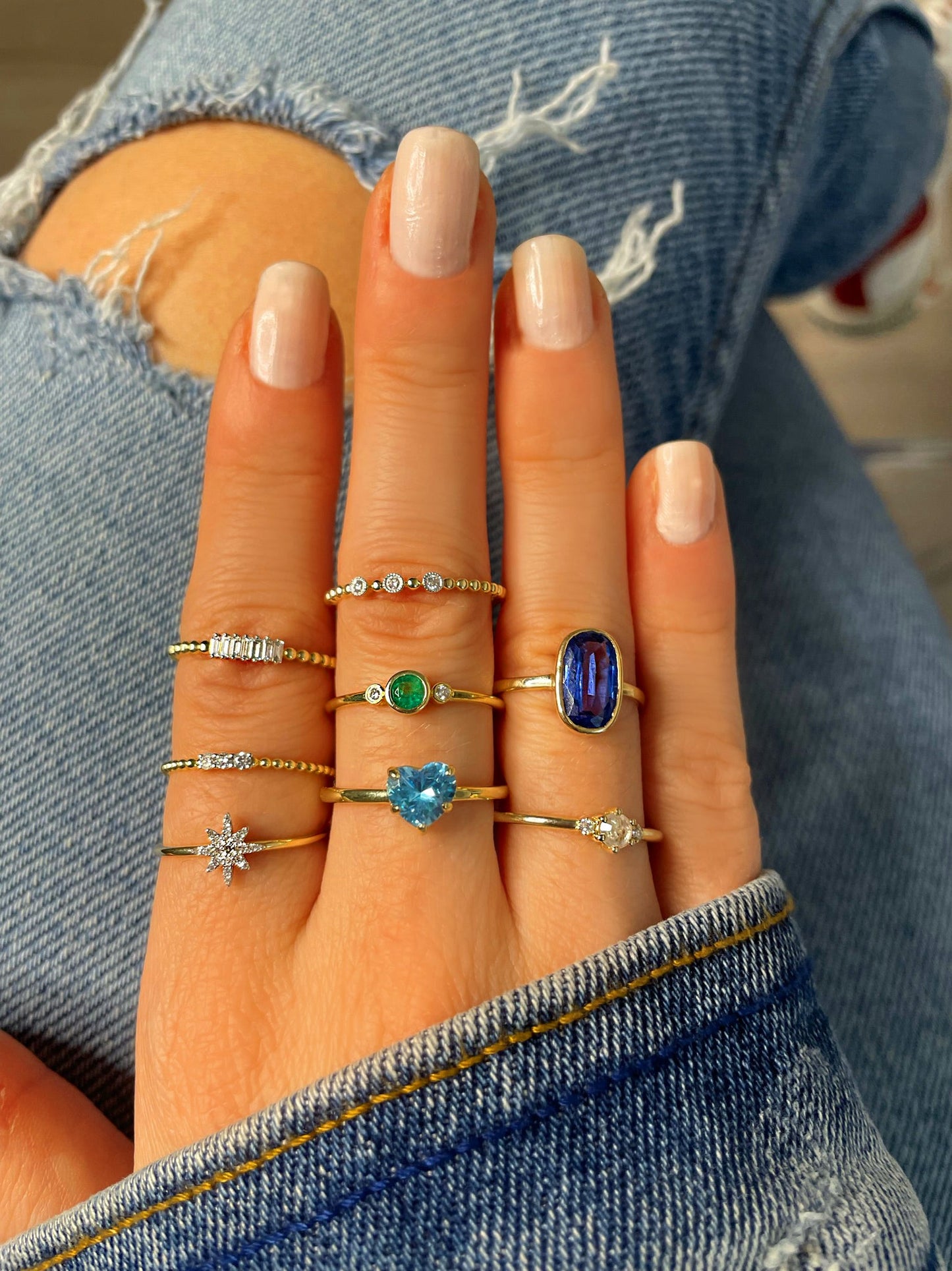 Yellow Gold Citrine Heart Ring