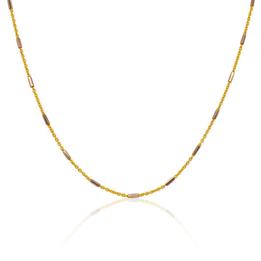 Silver and Gold Plated Box Layering Chain