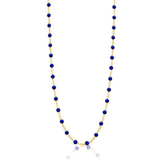 Dainty Navy Ball Chain Necklace | The Drop 17