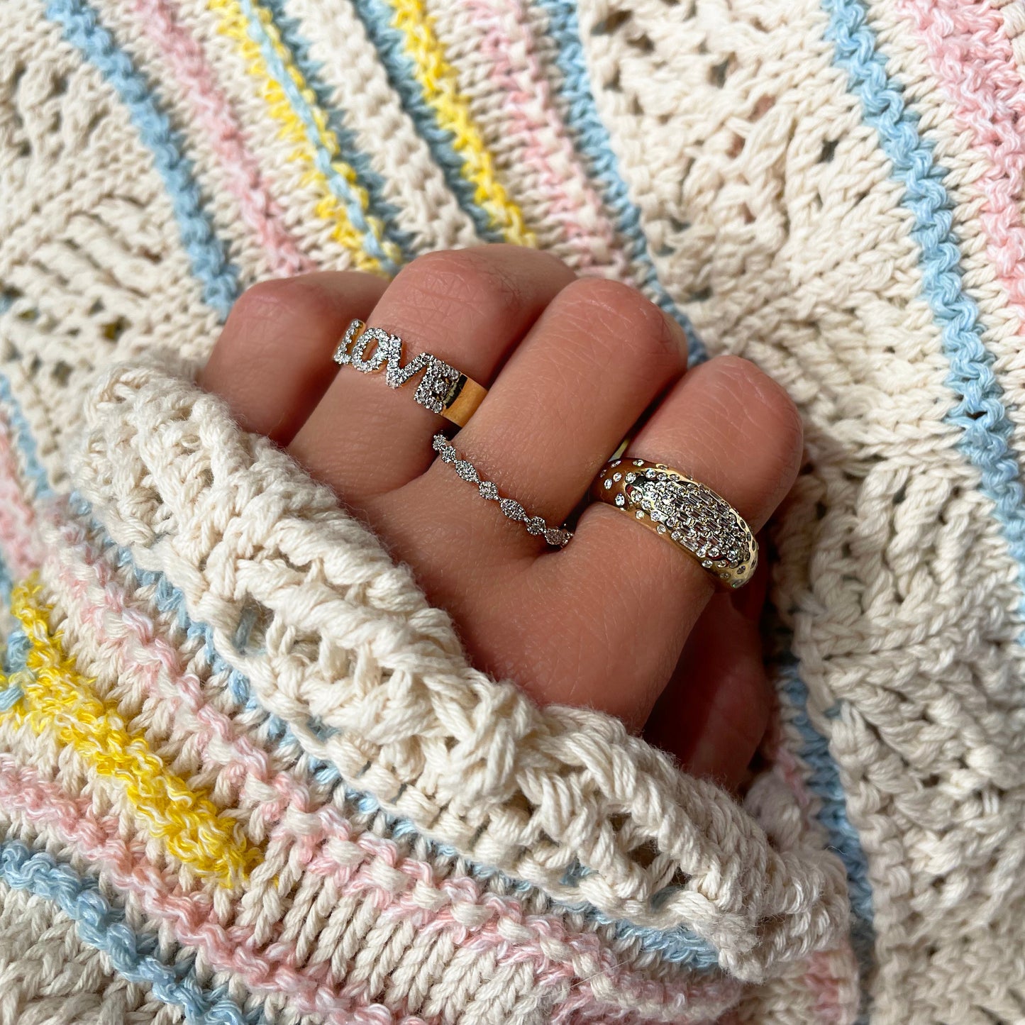 White Gold and Diamond Ring