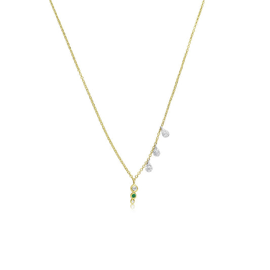 Emerald Bezel Necklace