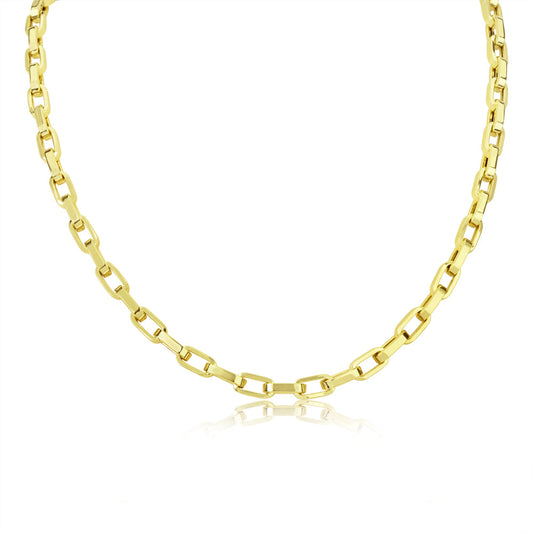 14k Gold Biker Chain Necklace