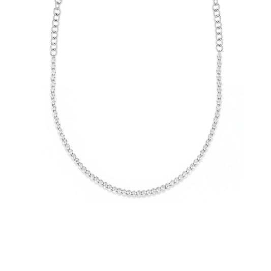 white gold 1 Carat Diamond Tennis Necklace