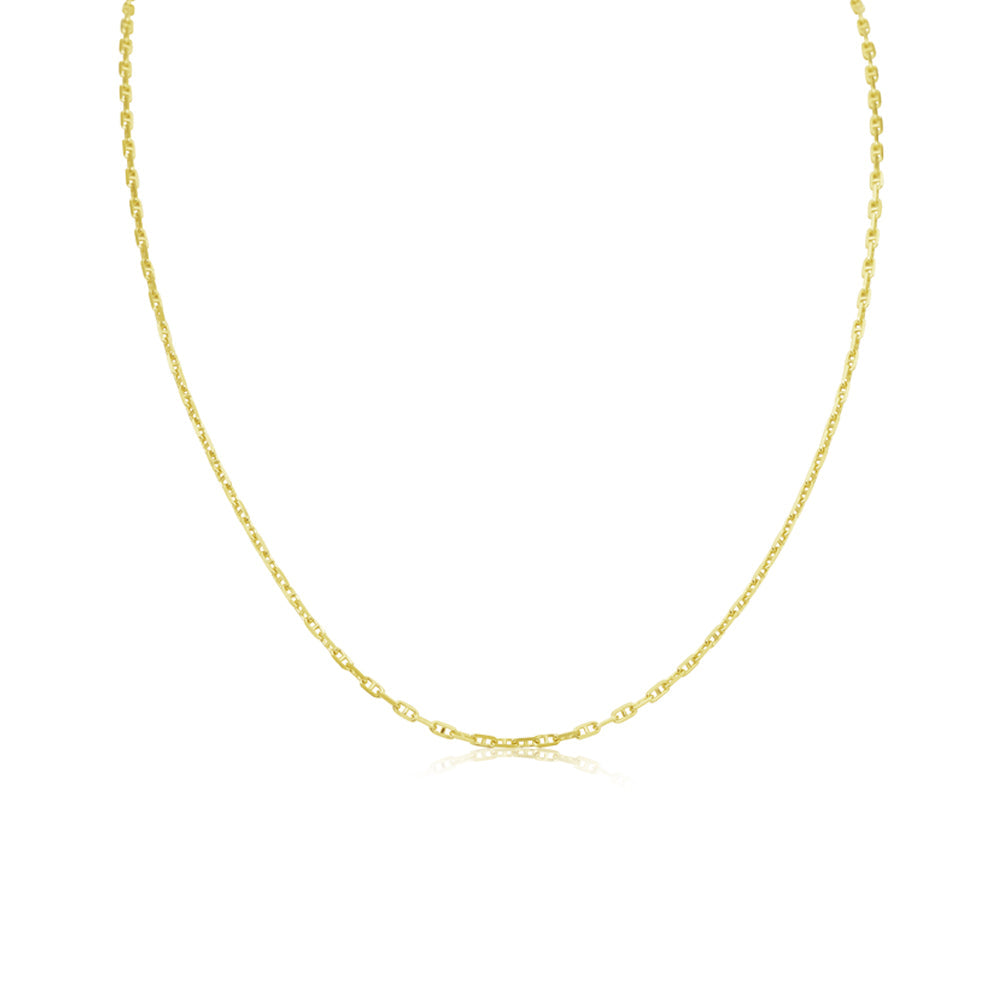 Dainty Yellow Gold Paperclip Chain