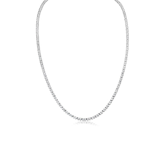 14KT White Gold Layering Tennis Necklace 3.49ct - ONLINE EXCLUSIVE