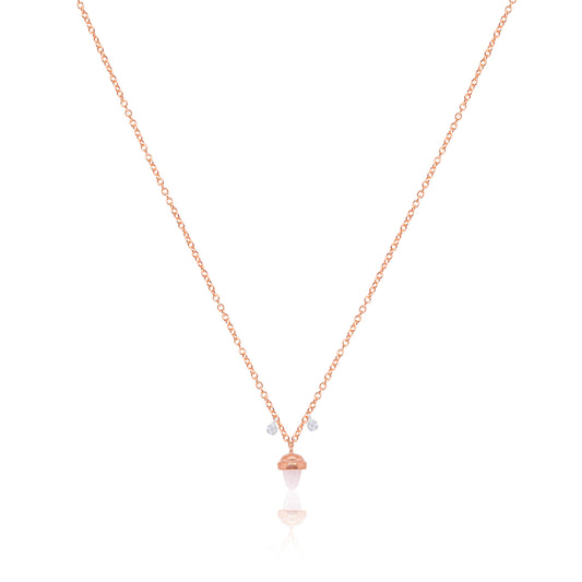 Rose Gold Acorn Necklace